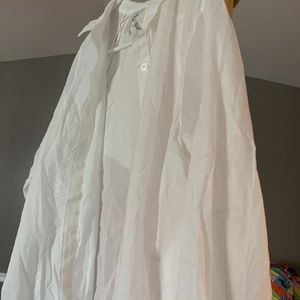 classic all white long shirt by Cabi